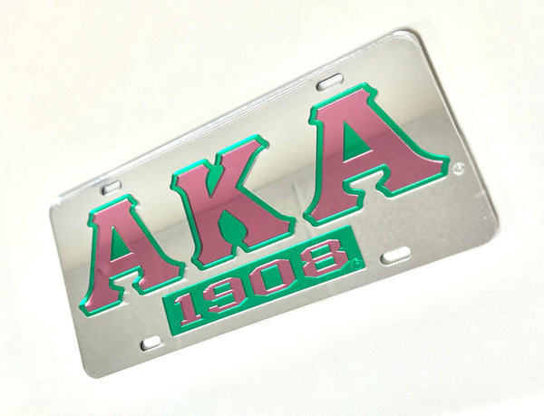 AKA Black Vanity Plate - Alpha Kappa Alpha – Perfect Apparel