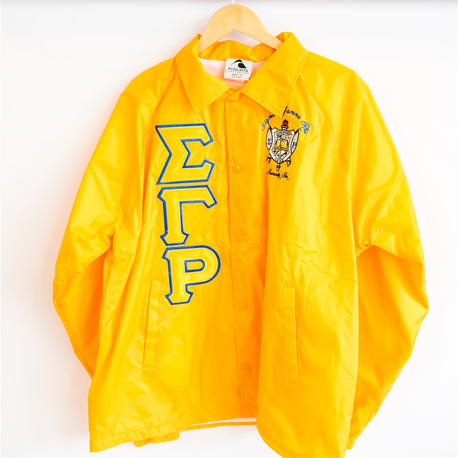 SGRho Gold Satin Bomber Jacket Custom Ribbon And Lining