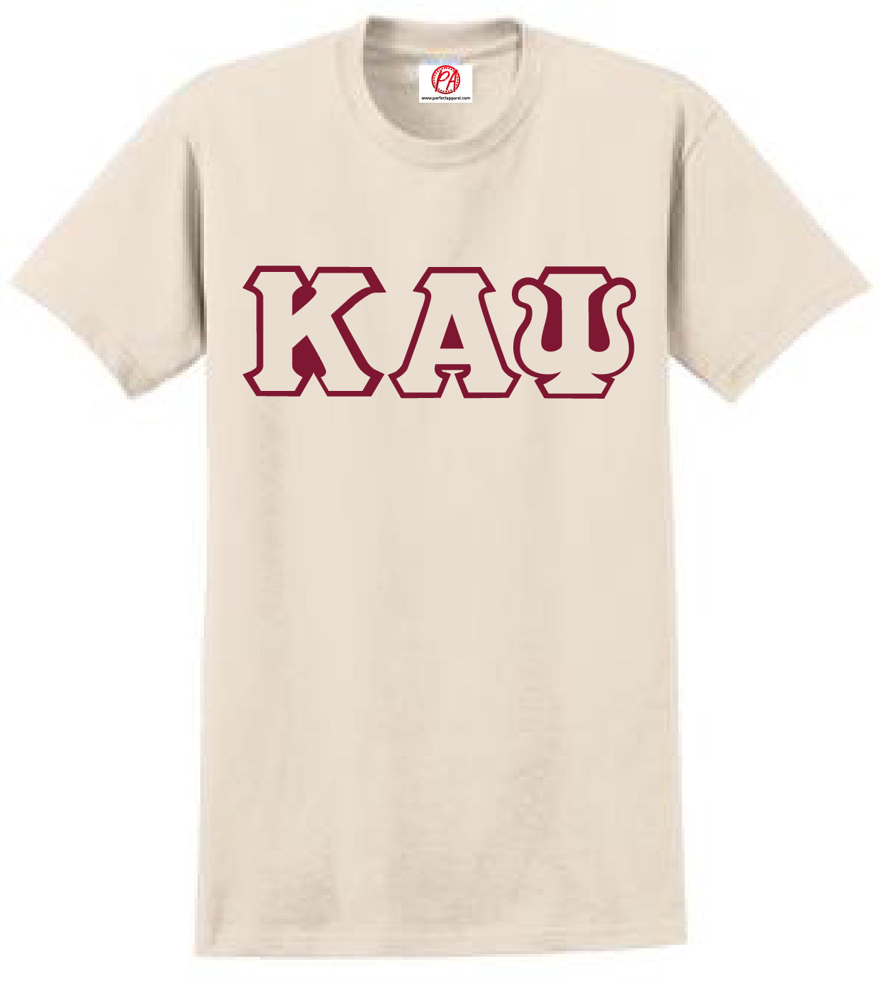 Kappa Alpha Psi Screen Printed T-Shirt with Porsche Inspired Logo, White