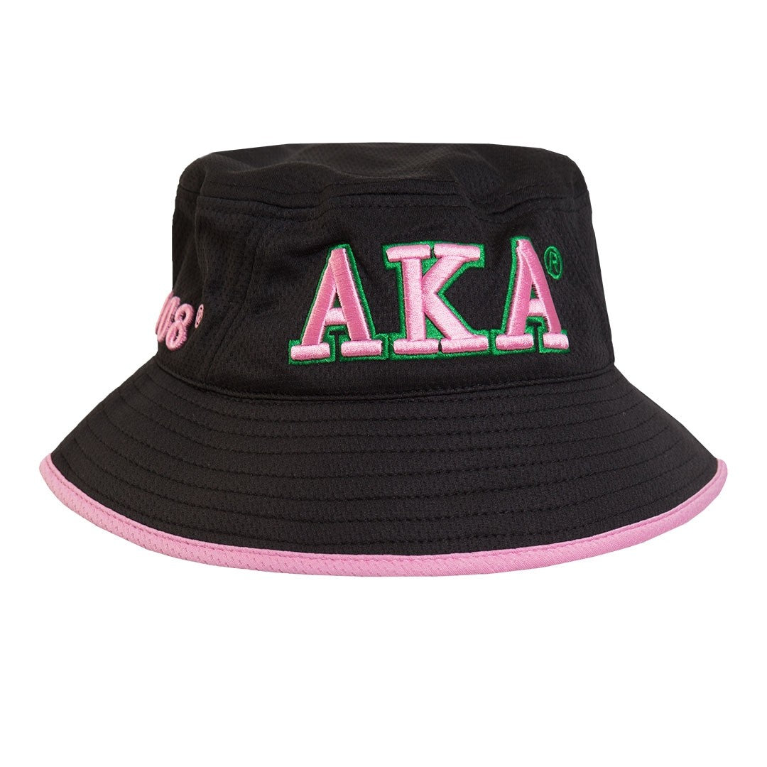Aka Floppy Bucket Hat - Alpha Kappa Alpha Black