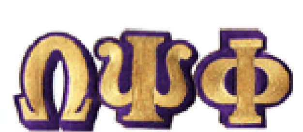 Omega Individual 3 Letter Patch Set Omega Psi Phi Old Gold