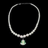 AKA Pearl Shield Necklace - Alpha Kappa Alpha