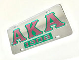 AKA 1908 Black Front Plate - Alpha Kappa Alpha