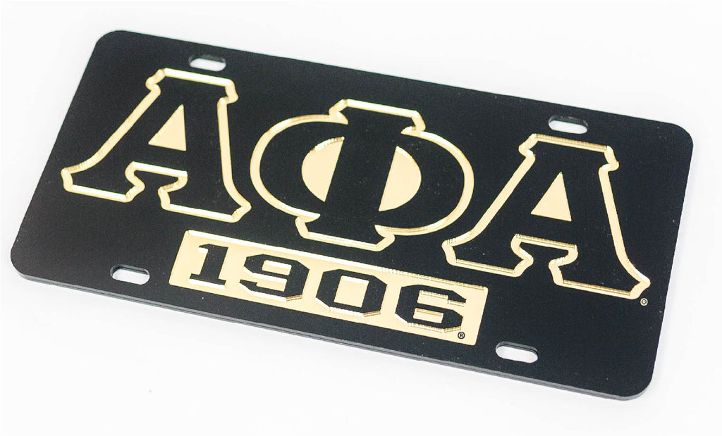 Alpha Phi Alpha 1906 License Plate