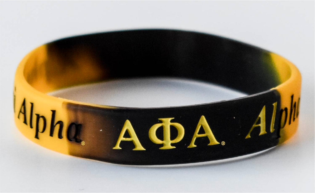 Alpha Phi Alpha Tie Dye Silicone Wristband