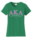 AKA College Letter T-Shirt - Alpha Kappa Alpha