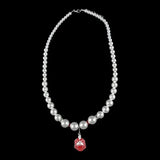 DST Pearl Shield Necklace - Delta Sigma Theta