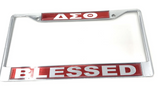 Delta Blessed License Plate Frame - Delta Sigma Theta