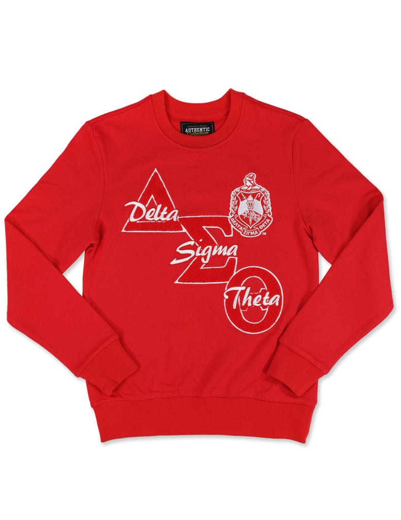 Delta Sigma Theta Chenille Shield Crewneck Sweatshirt