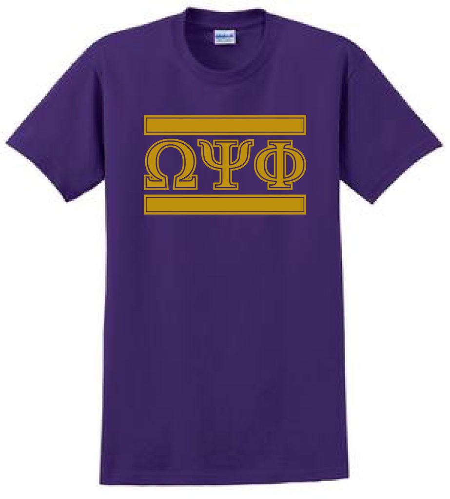 Simple 3 Greek Letter T-Shirt - Omega Psi Phi – Perfect Apparel