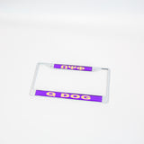 Omega Q Dog Plate Frame - Omega Psi Phi [CLEARANCE]