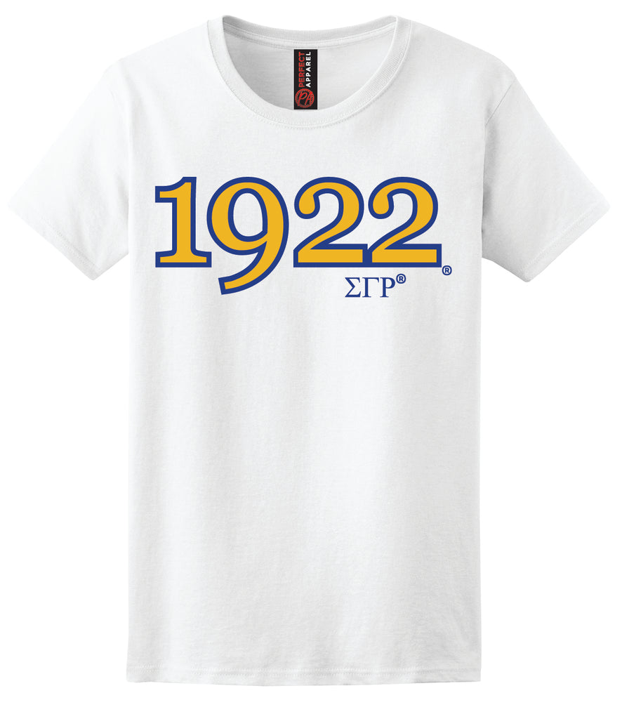 1922 Founding Year Printed T-Shirt - Sigma Gamma Rho