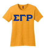 Sigma Gamma Rho Single Layer 3 Greek Letter Embroidered T-Shirt