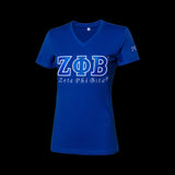 Zeta Phi Beta Embroidered Luxury T-Shirt