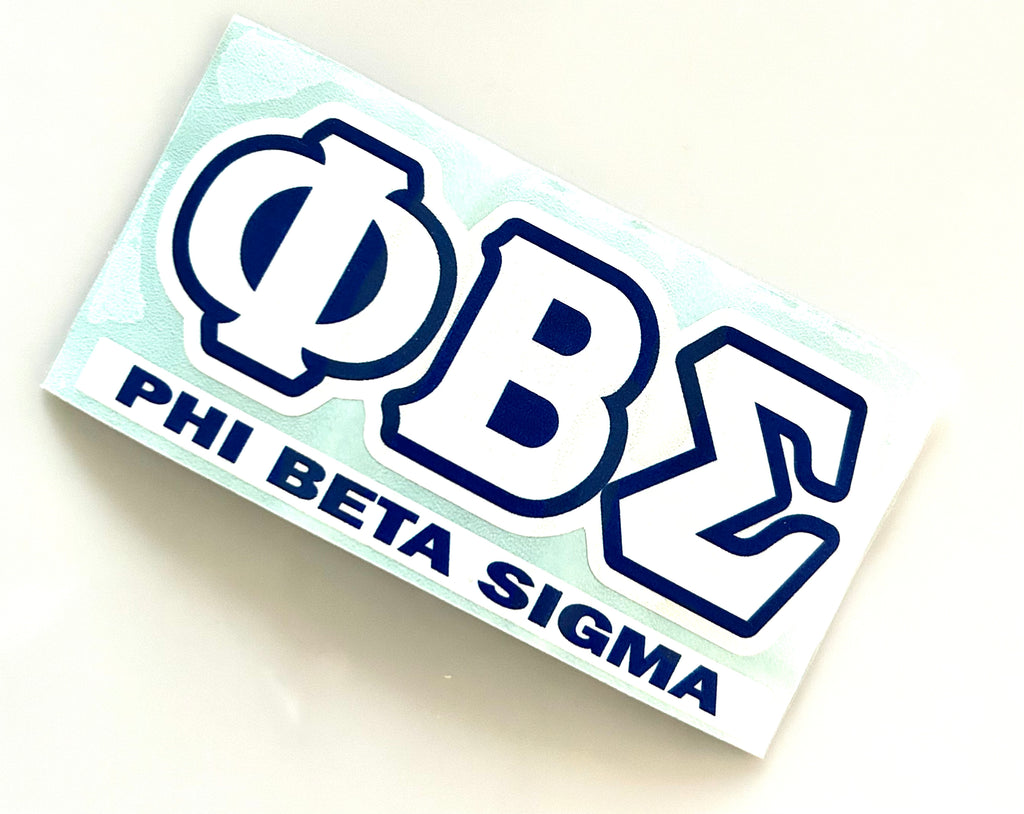 Phi Beta Sigma Greek Letter Decal
