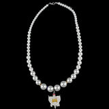 SGRho Pearl Shield Necklace - Sigma Gamma Rho