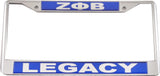Zeta Legacy Plate Frame - Zeta Phi Beta