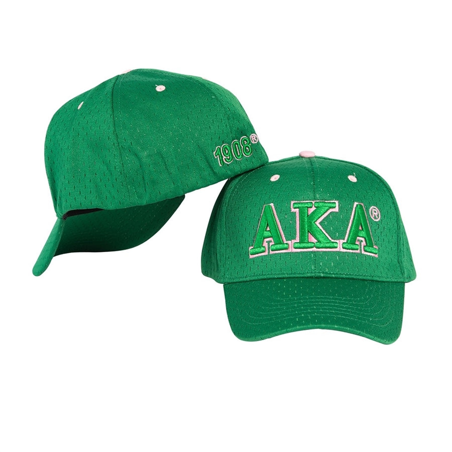 AKA Greek Letter Flex Fit Hat / Cap - Alpha Kappa Alpha