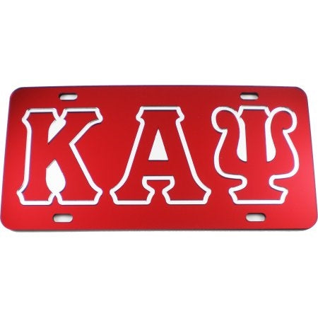 KAY Letter License Plate - Kappa Alpha Psi