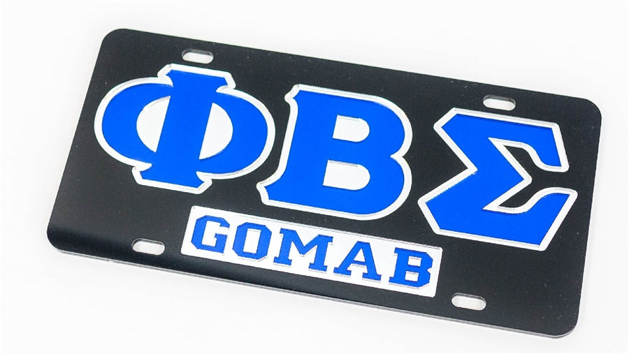 Phi Beta Sigma GOMAB License Plate