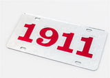 Kappa Alpha Psi Founding Year License Plate - Silver