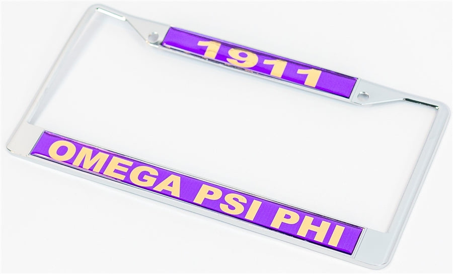 Omega 1911 Plate Frame - Omega Psi Phi