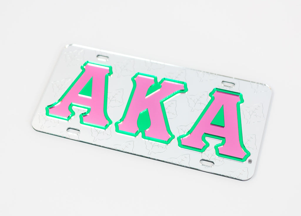 AKA Ivy Leaf Front Plate - Alpha Kappa Alpha
