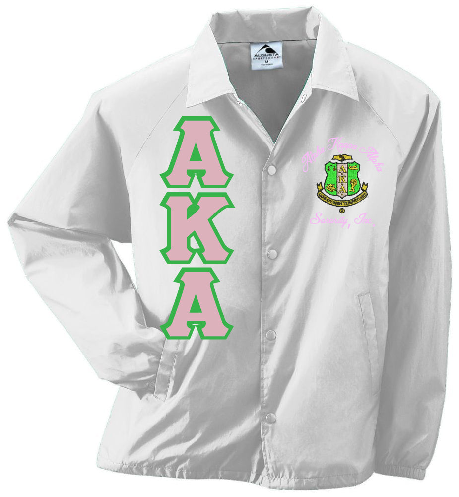 AKA Greek Lettered Crossing Line Jacket - Alpha Kappa Alpha