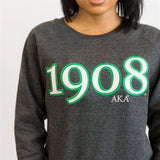AKA 1908 Relay Crew Neck Sweatshirt- Alpha Kappa Alpha