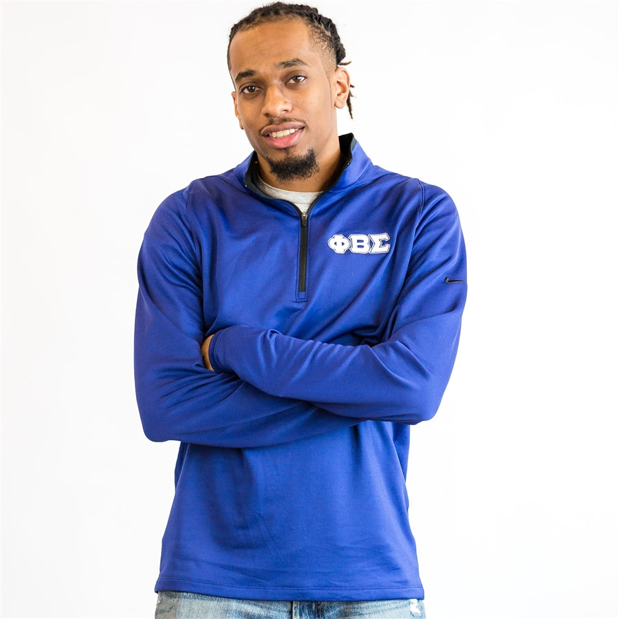 Phi Beta Sigma Nike Performance 1/2 Zip Cover Up- CLEARANCE