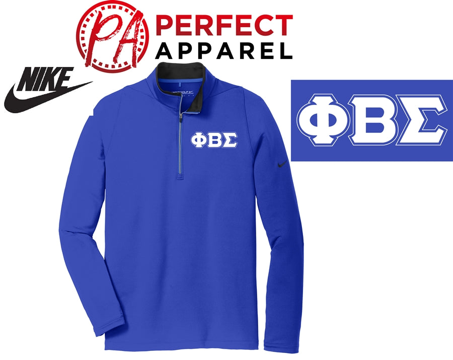 Phi Beta Sigma Nike Performance 1/2 Zip Cover Up- CLEARANCE