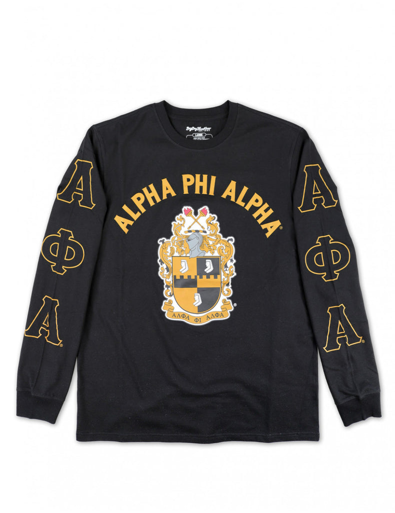 Alpha Long Sleeve Printed T-Shirt - Alpha Phi Alpha