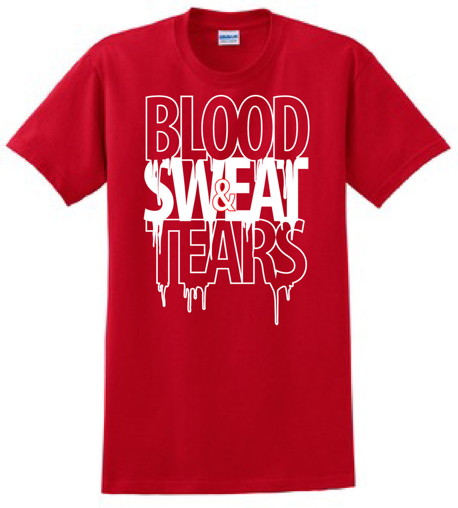 Red & White Blood Sweat & Tears T-Shirt