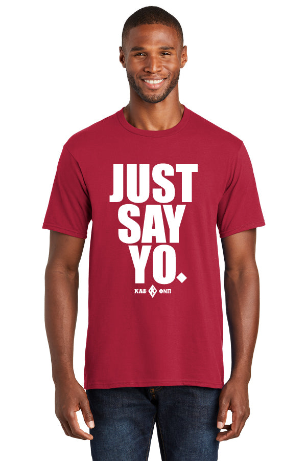 Kappa Just Say Yo T-Shirt - Alpha Psi – Perfect Apparel