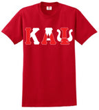 Kappa Alpha Psi Color Block Greek Lettered T-Shirt