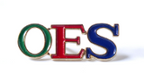 OES 3 Letter Lapel pin