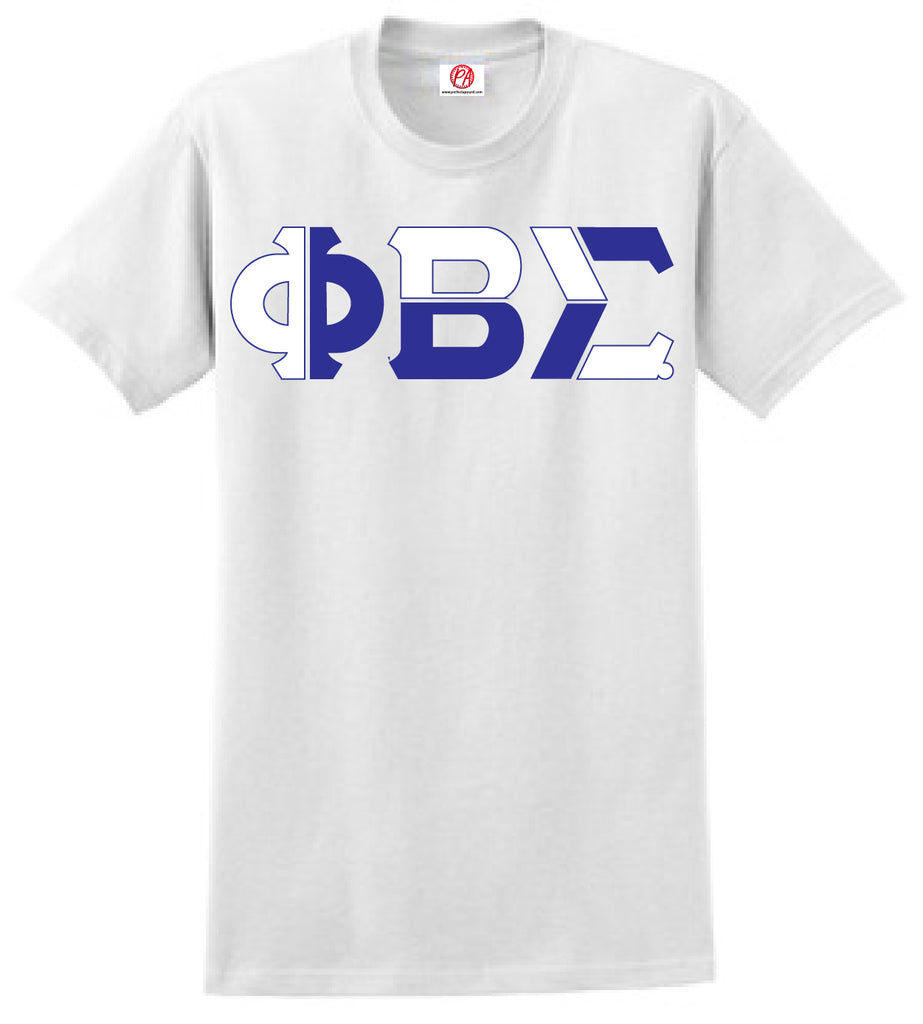 Phi Beta Sigma Color Block Greek Lettered T-Shirt
