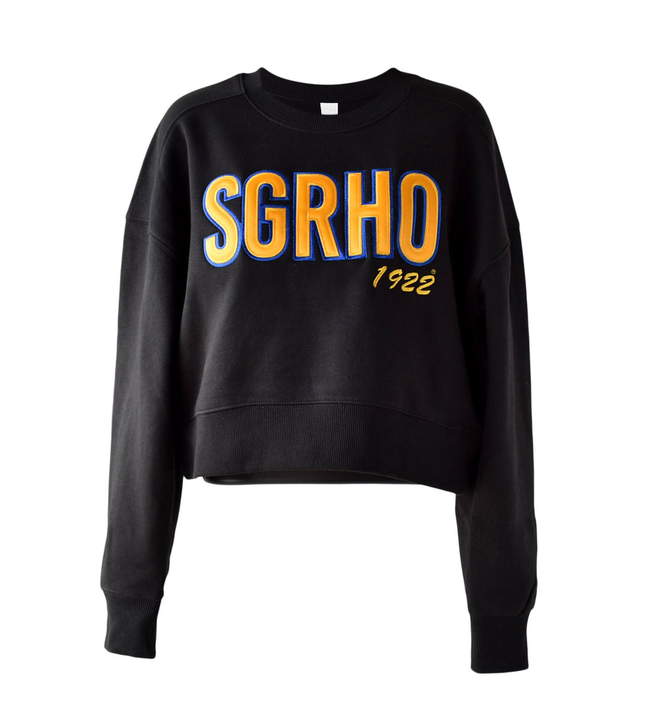 SGRho Cropped Crewneck Sweatshirt - Sigma Gamma Rho