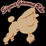 Sigma Gamma Rho Poodle Lapel Pin