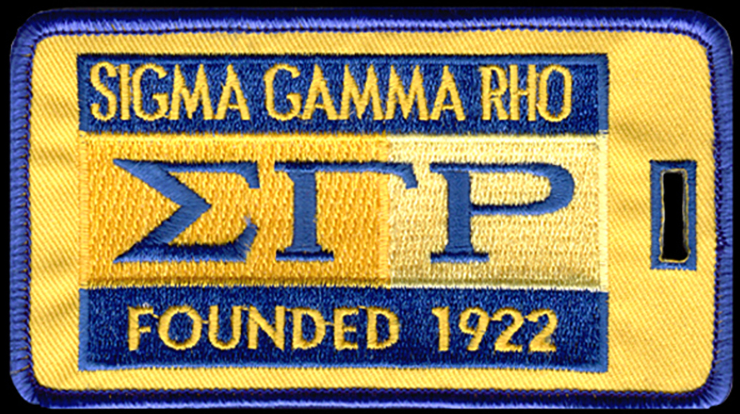 SGRho Founded 1922 Luggage tag