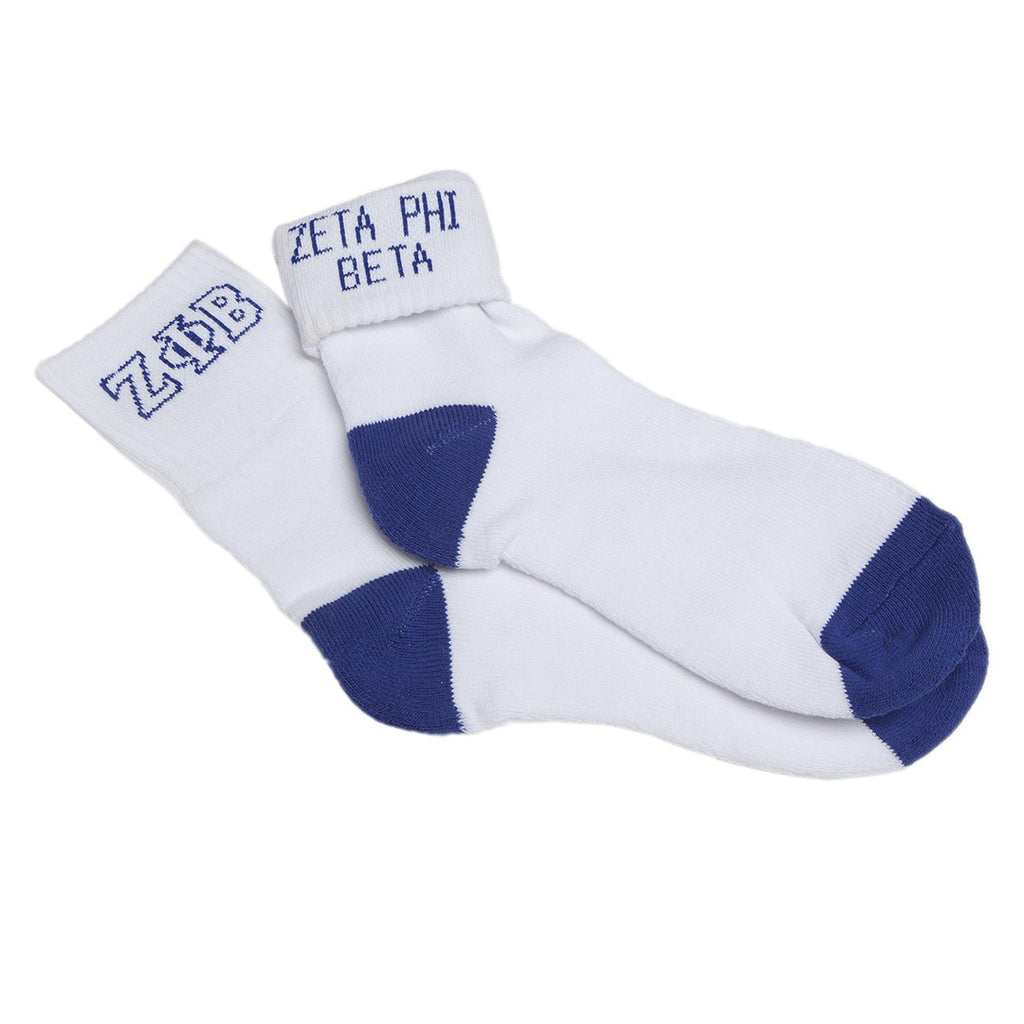 Zeta Foldable Ankle Socks- Zeta Phi Beta