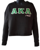 AKA Cropped Crewneck Sweatshirt - Alpha Kappa Alpha
