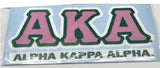 Alpha Kappa Alpha Greek Letter Decal