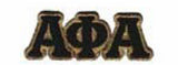 Alpha Small Connected Greek Letters Patch - Alpha Phi Alpha