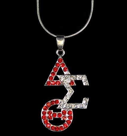 Delta Sigma Theta Crystal Necklace