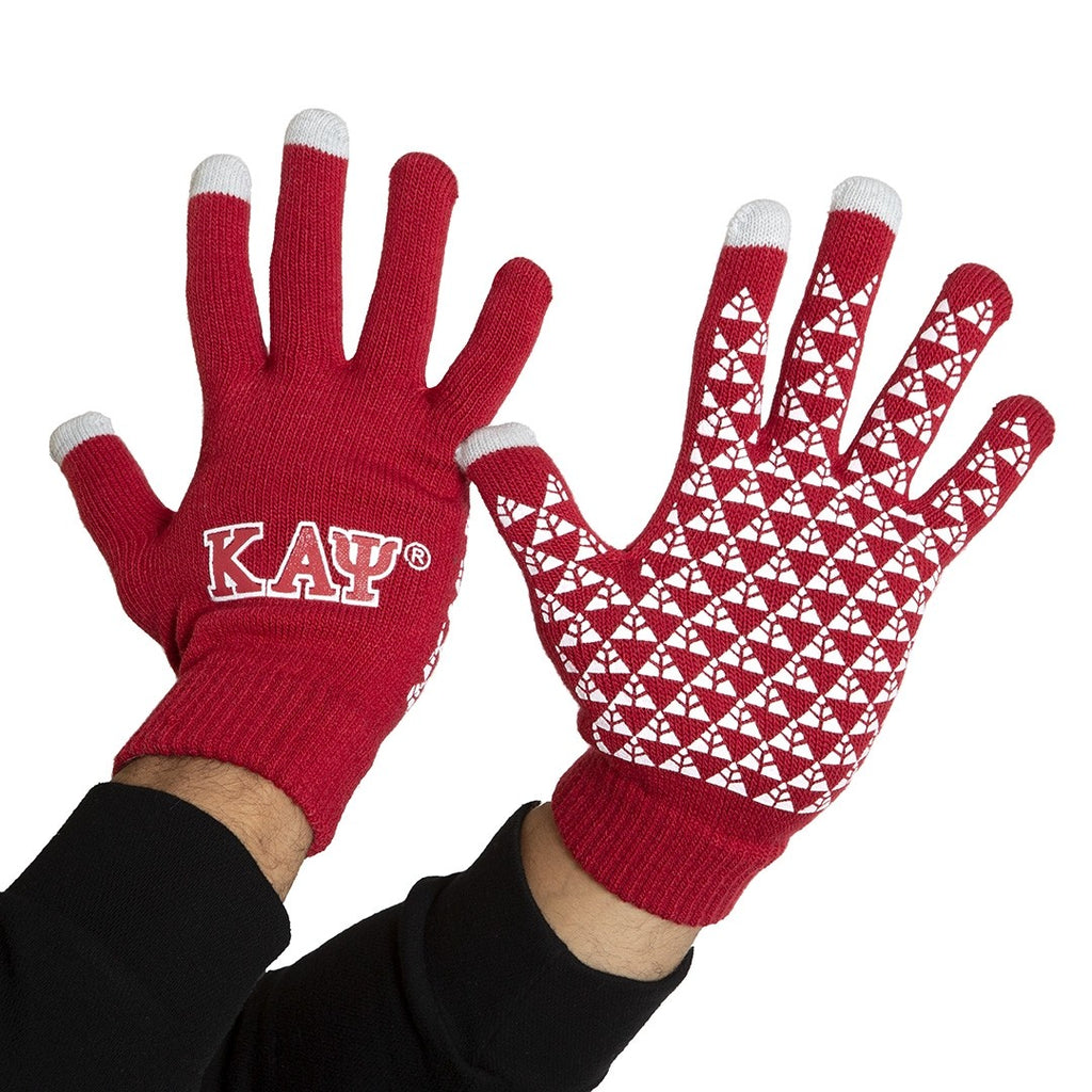 Kappa Knit Texting Gloves- Kappa Alpha Psi