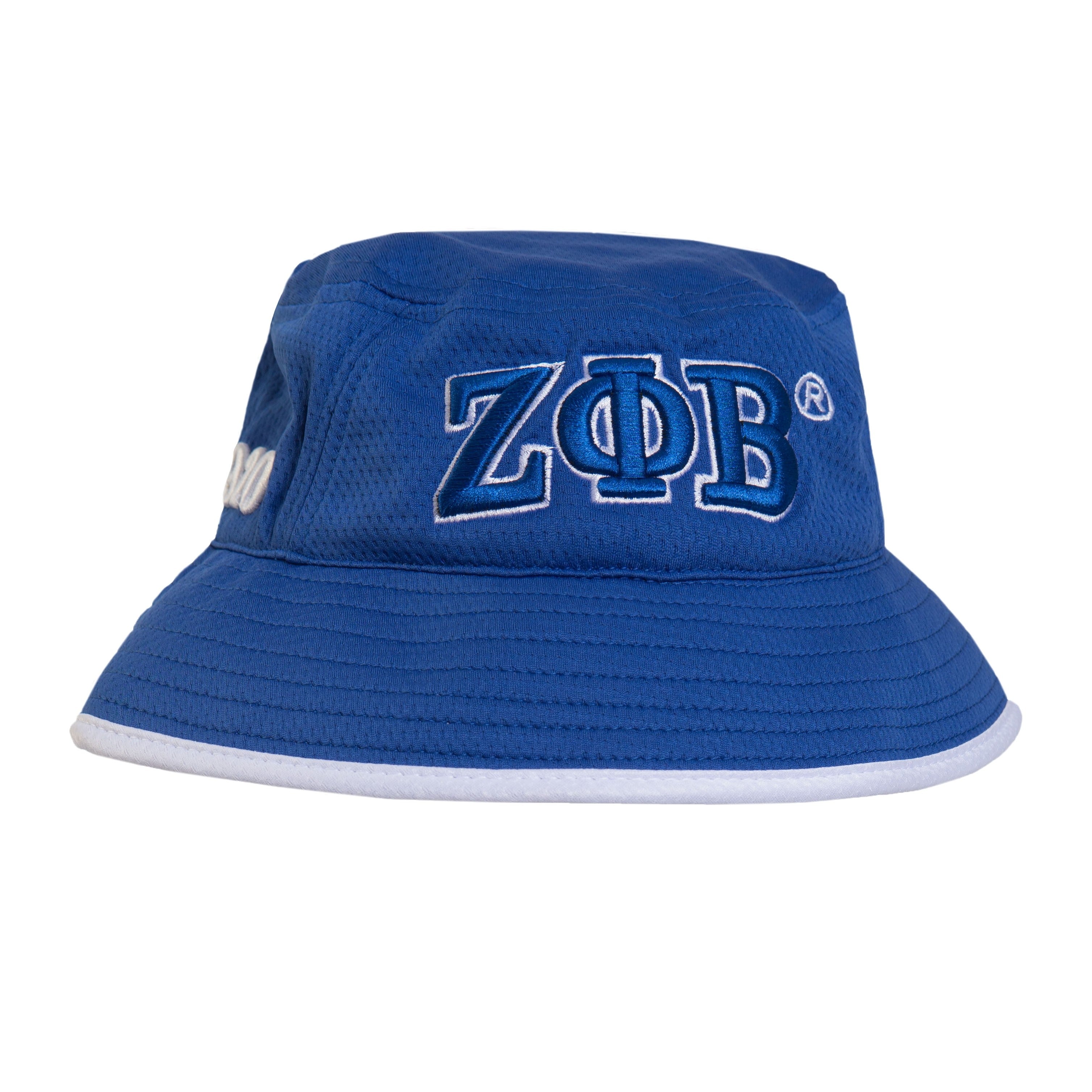 Zeta Floppy Bucket Hat - Zeta Phi Beta 3 Letter Bucket Hat - Royal Blue