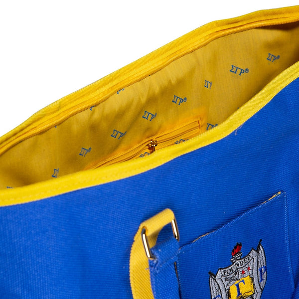 Sigma Gamma Rho Shield Canvas Tote Bag – Perfect Apparel
